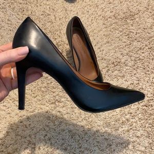 Black heels worn once